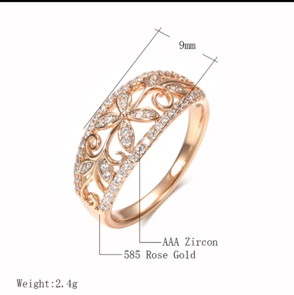 14K Rose Gold  Filled  Ring - Picture 7 of 11
